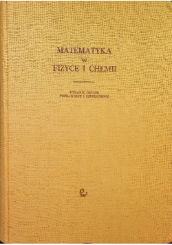 Matematyka w fizyce i chemii