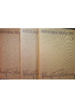 Historia Filozofii Tom I do III