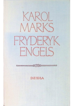 Marks Engels Dzieła Tom 20