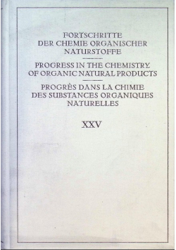Fortschritte der Chemie organischer Naturstoffe Teil: Vol. 25
