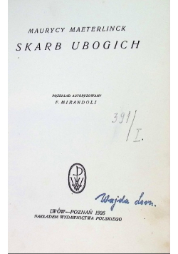 Skarb ubogich 1926 r.