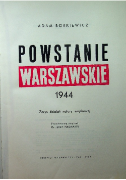 Powstanie Warszawskie