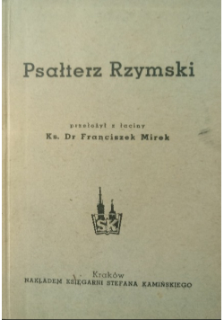 Psałterz Rzymski 1947 r.
