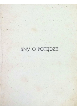 Sny o potędze 1921 r.