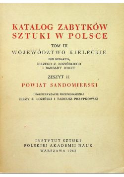 Katalog zabytków sztuki w Polsce Tom III Zeszyt 11