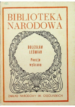 Poezje wybrane