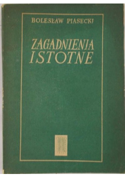 Zagadnienia istotne