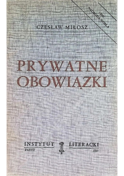 Prywatne obowiązki