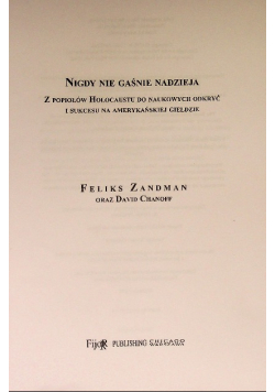 Nigdy nie gaśnie nadzieja