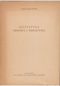Statystyka opisowa i indukcyjna