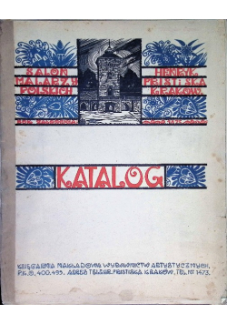 Katalog Wydawnictwa Księgarni Salonu Malarzy Polskich 1935 r.