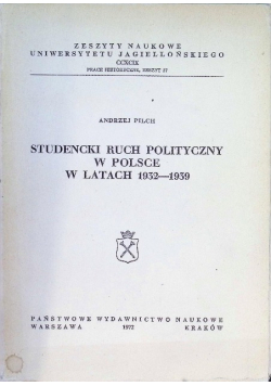 Studencki ruch polityczny w Polsce w latach 1932 - 1939