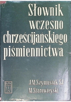 Słownik wczesno chrześcijańskiego piśmiennictwa