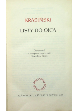 Krasiński Listy do Ojca