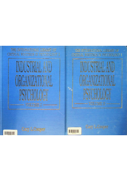 Industrial and organizational psychology Volume 1 i 2