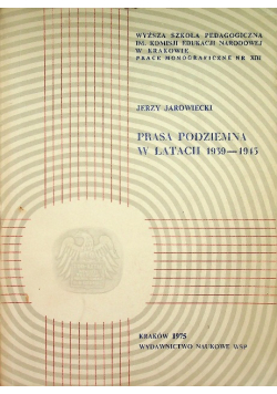 Prasa podziemna w latach 1939 - 1945