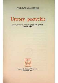 Utwory poetyckie