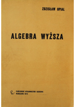 Algebra wyższa