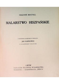 Malarstwo hiszpańskie 1912 r.