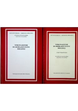 Wprowadzenie do hebrajszczyzny biblijnej Tom 1 i 2