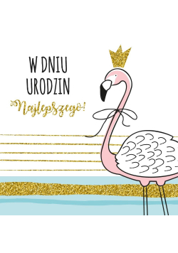 Karnet UK 7946 - Urodziny. Flaming