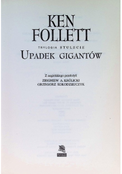 Trylogia stulecie Upadek gigantów