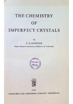 The Chemistry of Imperfect Crystals