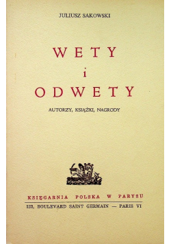 Wety i odwety