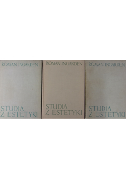 Studia z estetyki Tom 1 do 3