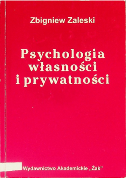 Psychologia własności i prywatności