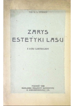Zarys estetyki lasu 1922r.
