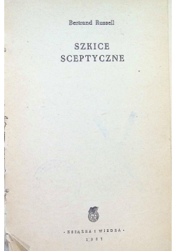 Szkice Scptyczne