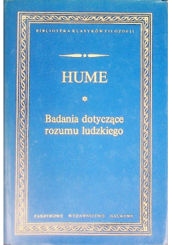 Badania dotyczące rozumu ludzkiego