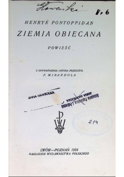Ziemia obiecana  1924 r.