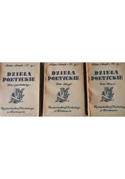 Dzieła Poetyckie Tom 1 do 3 1947 r.