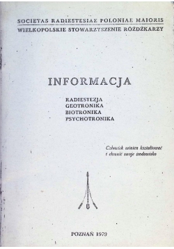 Informacja radiestezja geotronika biotronika psychotronika