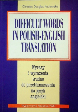 Difficult words in polish - english translation