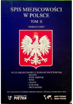 Spis miejscowości w Polsce Tom 2