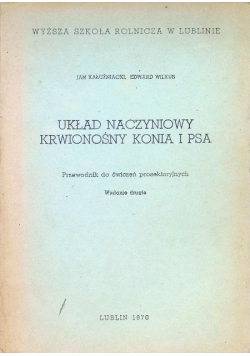 Układ naczyniowy krwionośny konia i psa
