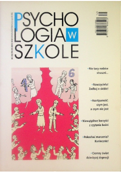 Psychologia w szkole Nr 4 / 05