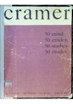 Cramer 50 etiud na fortepian