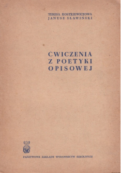 Ćwiczenia z poetyki opisowej
