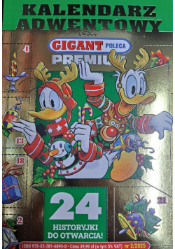 Kalendarz Adwentowy 2025 Komiks Kaczor Donald Gigant