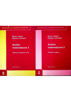 Analiza matematyczna 2 Tom 1 i 2