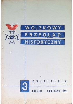 Wojskowy przegląd historyczny Nr 3 / 86