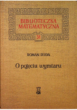 O pojęciu wymiaru