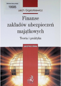Finanse zakładów ubezpieczeń majątkowych