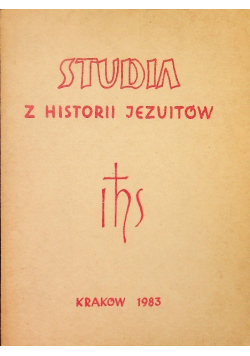 Studia z historii Jezuitów