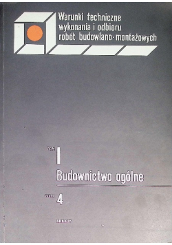 Budownictwo ogólne Tom 1 Część 4