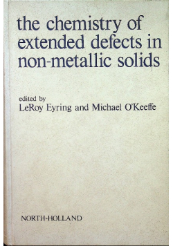 The chemistry of extended defects in non metallic solids